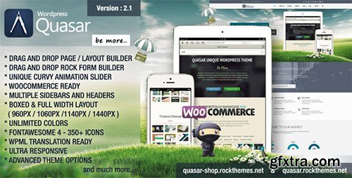 ThemeForest - Quasar v2.1 - Wordpress Theme with Animation Builder - 6126939