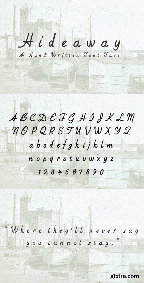 Hideaway – Hand Written Font Face