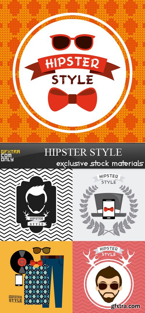 Hipster Style - 5xEPS