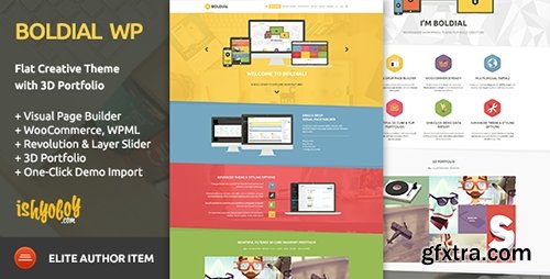 ThemeForest - Boldial WP v2.1 - Flat Creative Theme with 3D Portfolio - 7771632