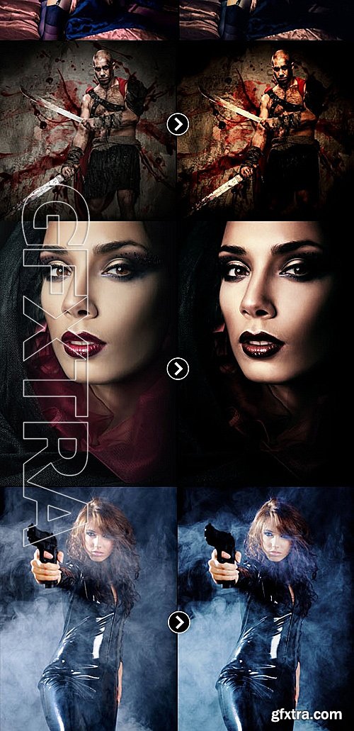 GraphicRiver - 50 Pro Cinematic Photoshop Action FX