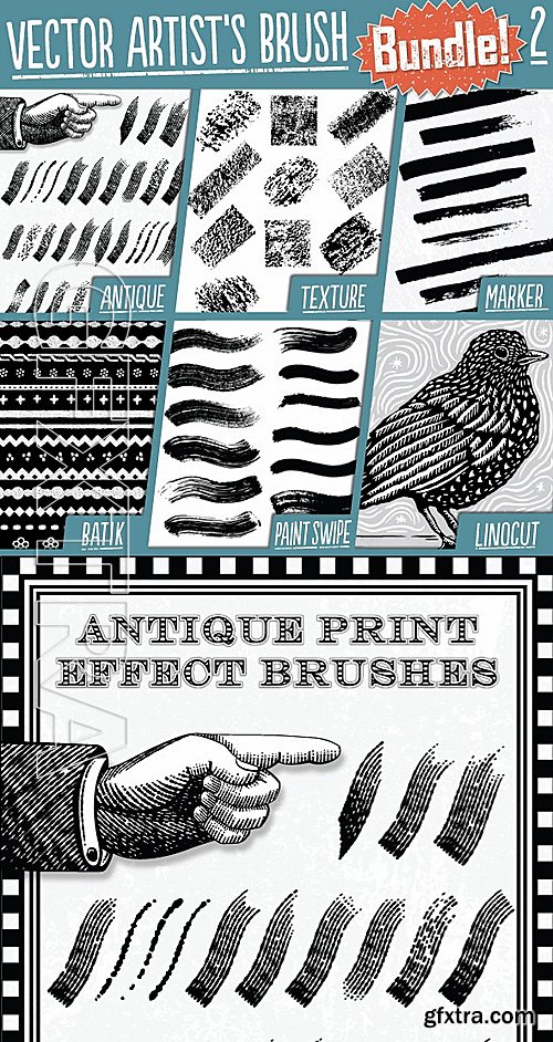 GraphicRiver - Vector Artists Brush Bundle 2 9283167