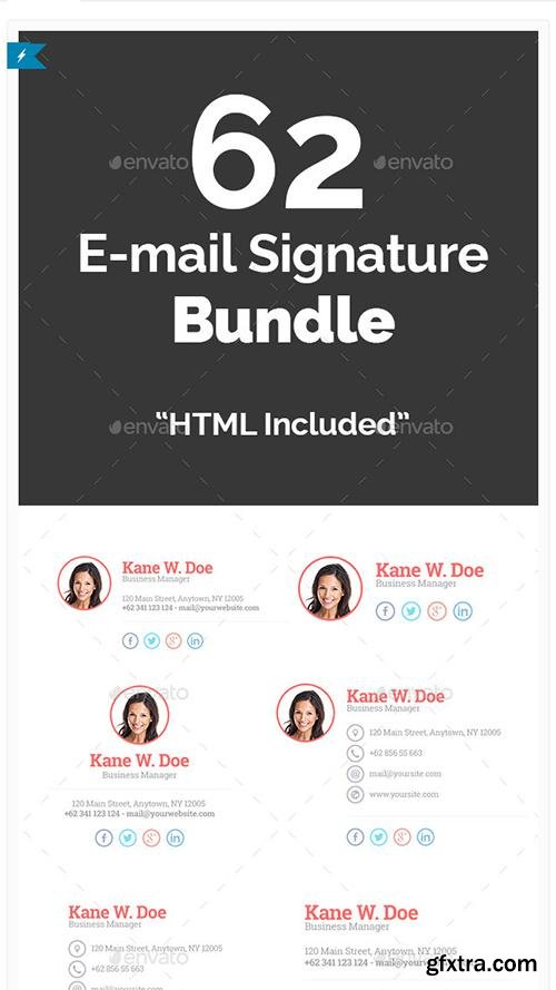 Graphicriver 62 Email Signature Bundle 12486885