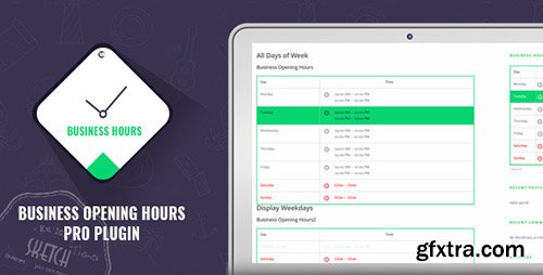 CodeCanyon - Business Opening Hours Pro Plugin v1.0.0 - 12605249