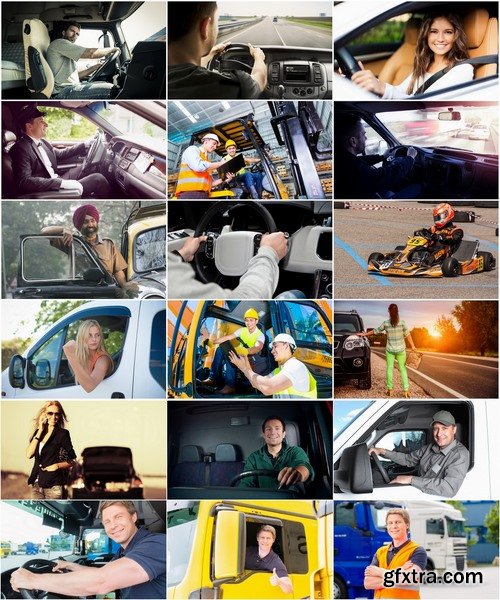 Collection of various transport truck driver of a car 25 HQ Jpeg