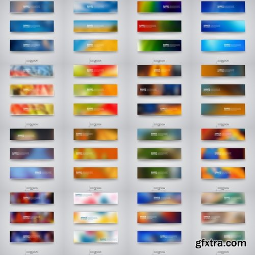 Collection of vector image flyer banner brochure business card #7-25 Eps