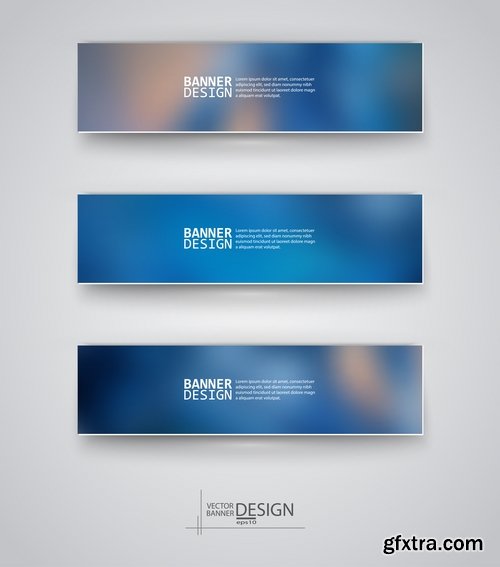 Collection of vector image flyer banner brochure business card #7-25 Eps