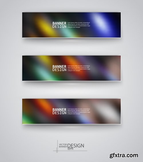 Collection of vector image flyer banner brochure business card #7-25 Eps