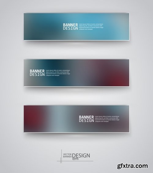 Collection of vector image flyer banner brochure business card #7-25 Eps