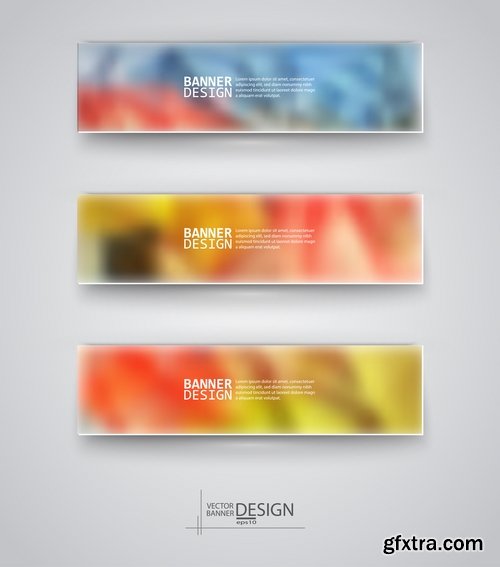 Collection of vector image flyer banner brochure business card #7-25 Eps