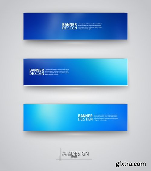 Collection of vector image flyer banner brochure business card #7-25 Eps