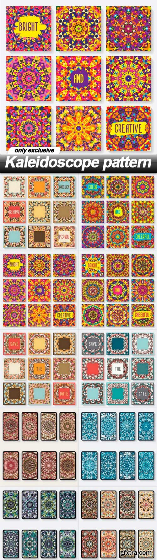 Kaleidoscope pattern - 10 EPS