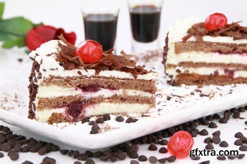 Chocolate cherry cake