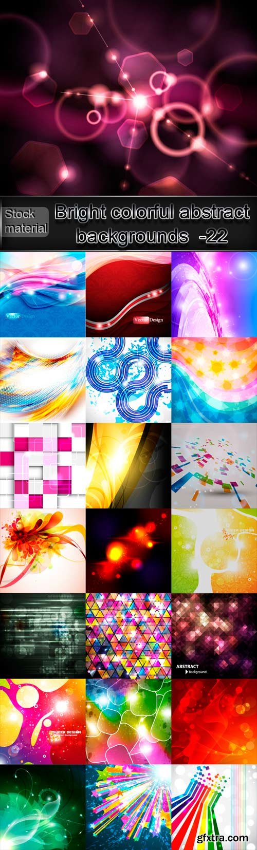 Bright colorful abstract backgrounds vector -22