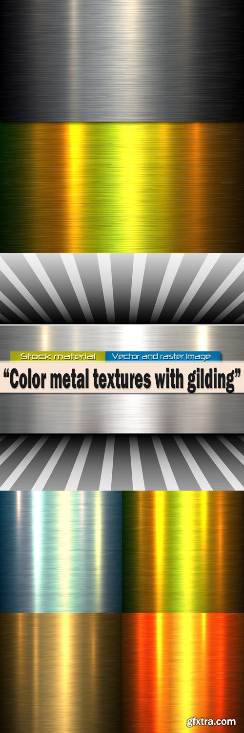 Color metal textures with gilding