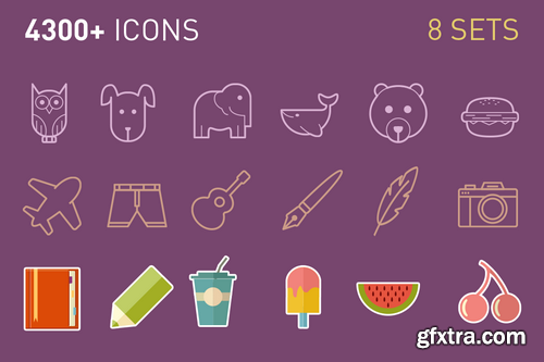 CM - Mega Icon Bundle (4300+ icons) - 362750