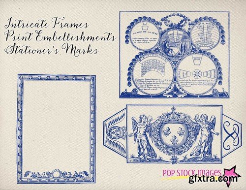 CM - Vintage French Ornament Brushes - 357941