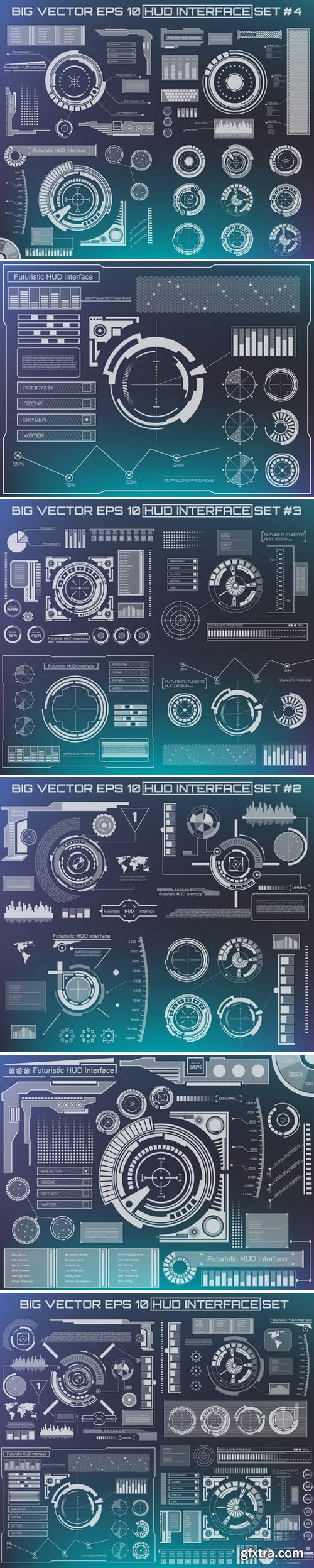Stock Vectors - Abstract future, concept vector futuristic blue virtual graphic touch user interface HUD