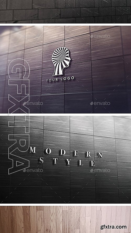 GraphicRiver - 3D Logo Signage Wall Mock Up 12656394