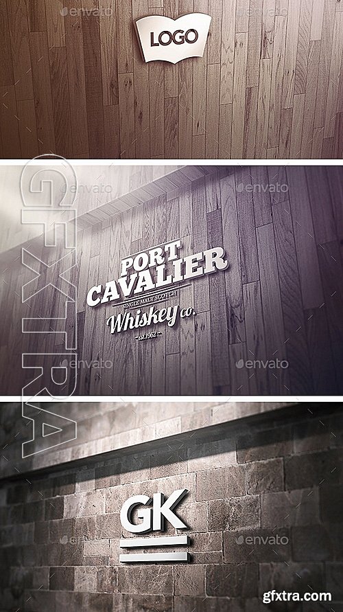 GraphicRiver - 3D Logo Signage Wall Mock Up 12656394