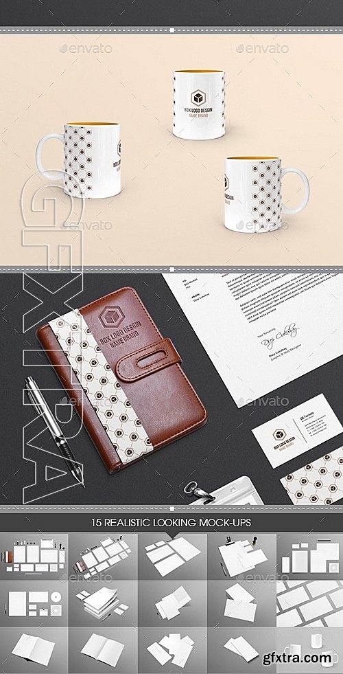 GraphicRiver - Stationery Branding Mock-Up 12681382