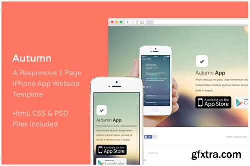 Autumn - iPhone App Website Template - CM 12559