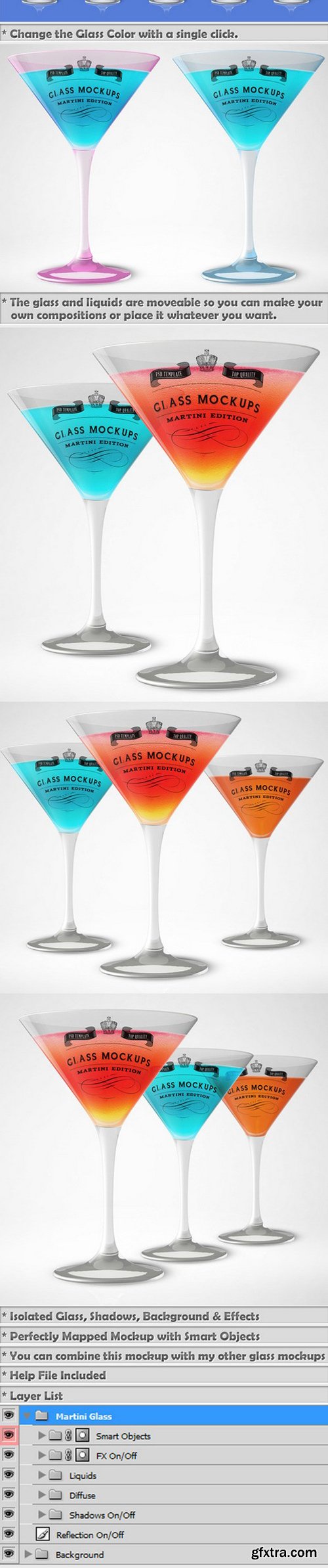 CM - Glass Mockup - Martini Glass Mockup 362167