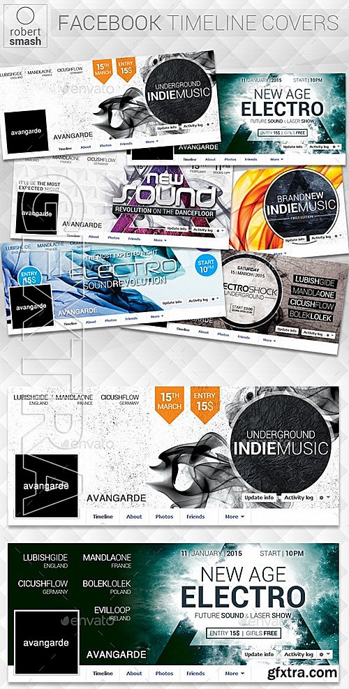 GraphicRiver - 6 Music Event Facebook Timeline Covers 12663361