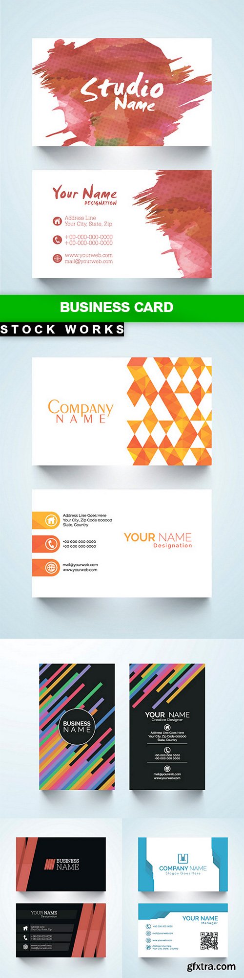 Business card - 5 EPS