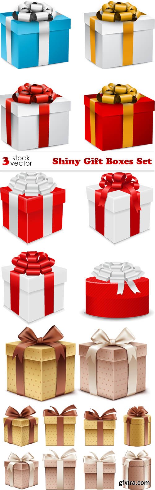 Vectors - Shiny Gift Boxes Set