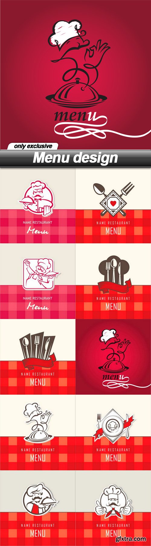 Menu design - 10 EPS