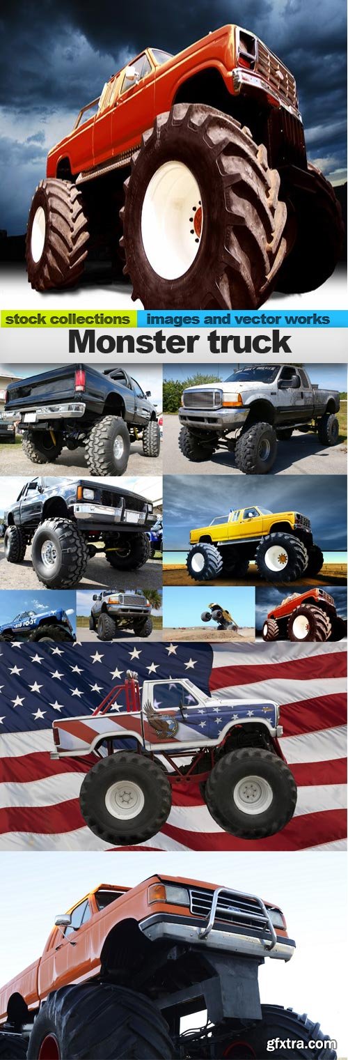 Monster truck, 10 x UHQ JPEG