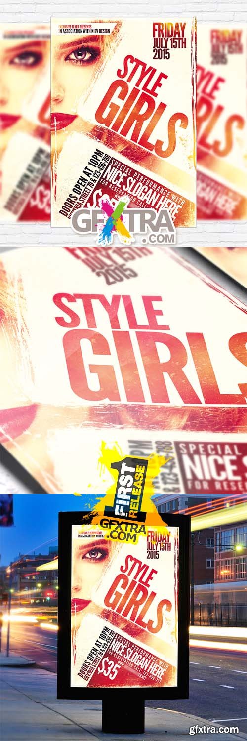 Style Girls - Flyer Template + Facebook Cover