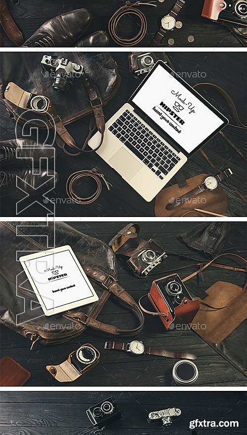 GraphicRiver - 13 Devices Hipster Mock-Ups Vol2 12592666