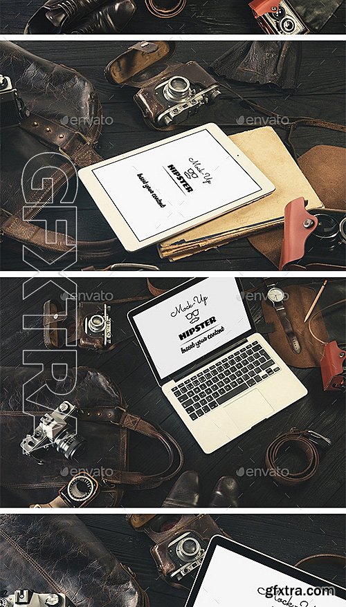 GraphicRiver - 13 Devices Hipster Mock-Ups Vol2 12592666