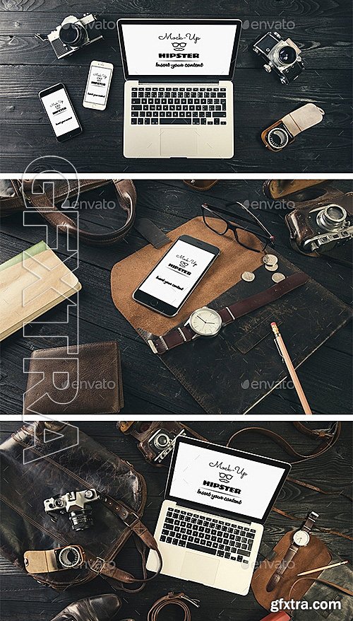 GraphicRiver - 13 Devices Hipster Mock-Ups Vol2 12592666