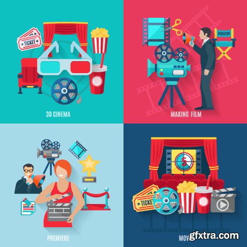 Templates flat design concept vector 60