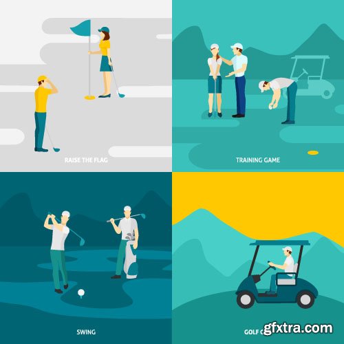 Templates flat design concept vector 60