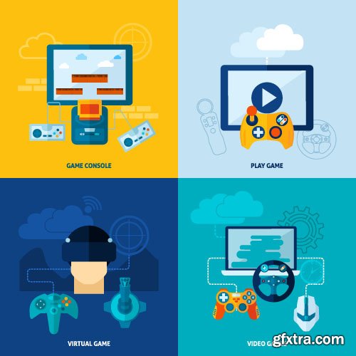 Templates flat design concept vector 60