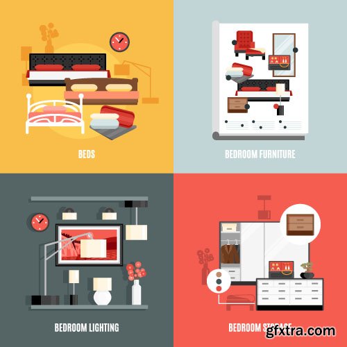 Templates flat design concept vector 60