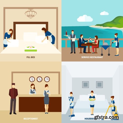 Templates flat design concept vector 60