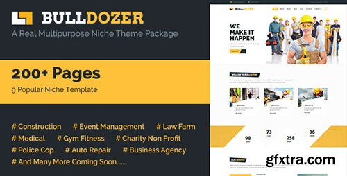 ThemeForest - Bulldozer v1.0 - Mega Package Multipurpose Template - 12108399