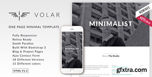 ThemeForest - Volar v1.3.2 - One Page Minimal Parallax Template - 11698815