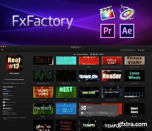 FxFactory Plugins v5.0 (Updated 09.2015) MacOSX