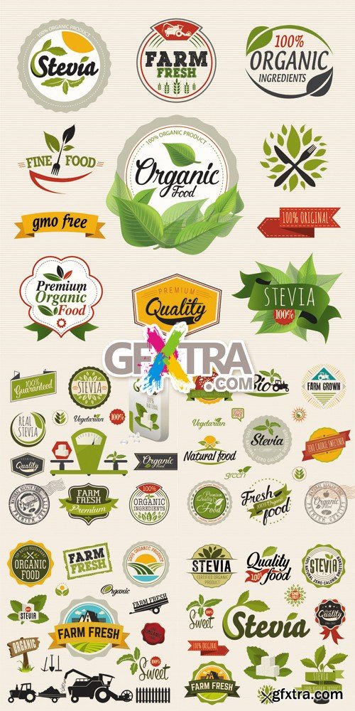 Farm Fresh Products Vector