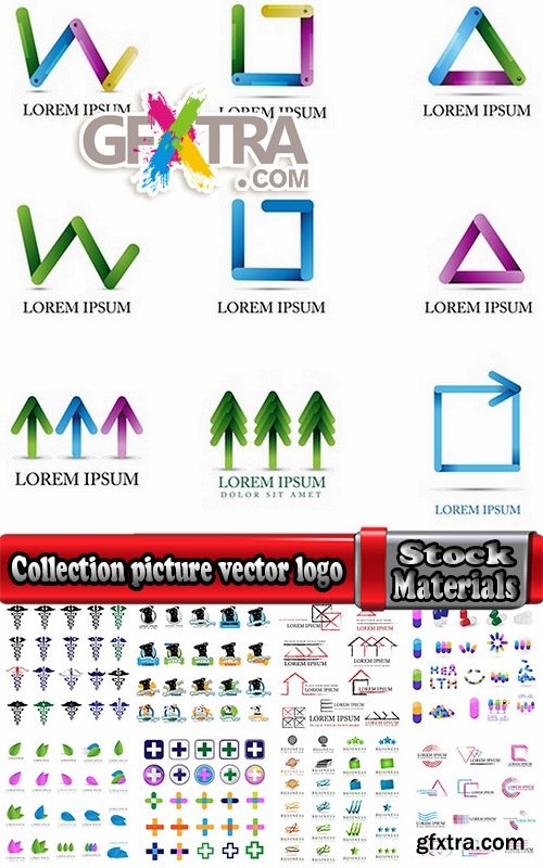 Collection picture vector logo illustration of the business campaign #13-25 EPS