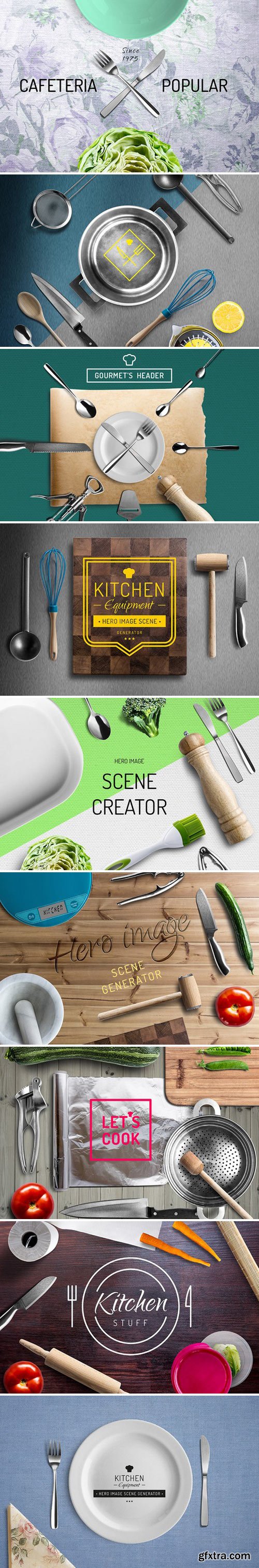 CM - Kitchen equipment scene generator 364579