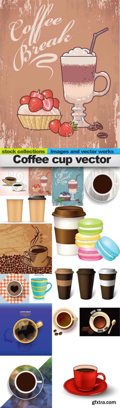 Coffee cup vector, 15 x EPS