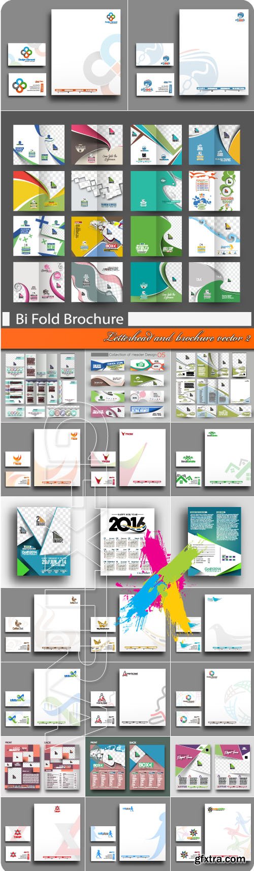 Letterhead and brochure vector 2