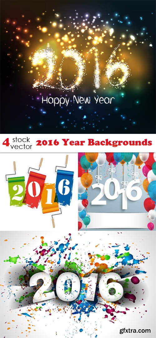 Vectors - 2016 Year Backgrounds